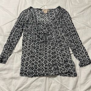 Michael kors snakeskin blouse